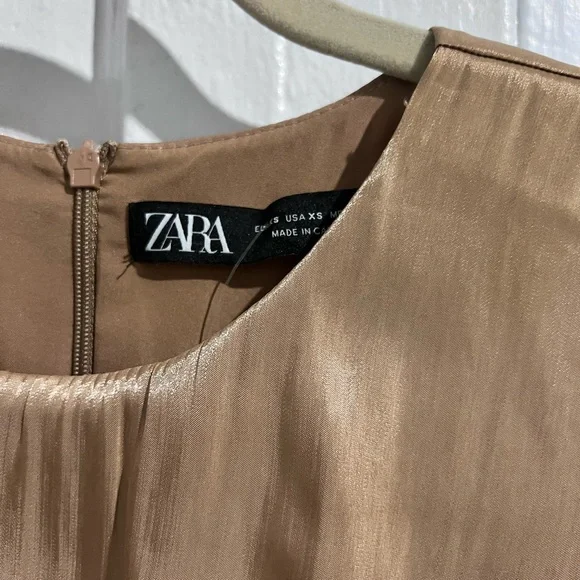 Zara camel dress size xs - Picture 2 of 4
